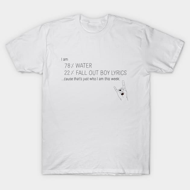 Fall out boy tshirt 2025